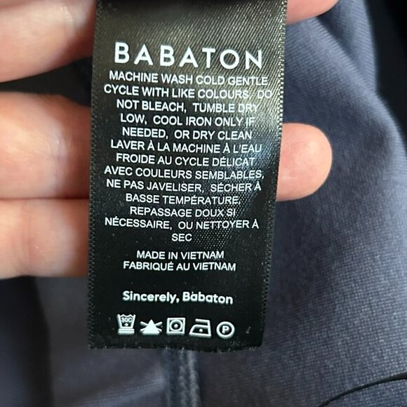 ARITZIA Babaton Blue Grey Pencil Skirt with Side Slit Front US 12 - Picture 5 of 6